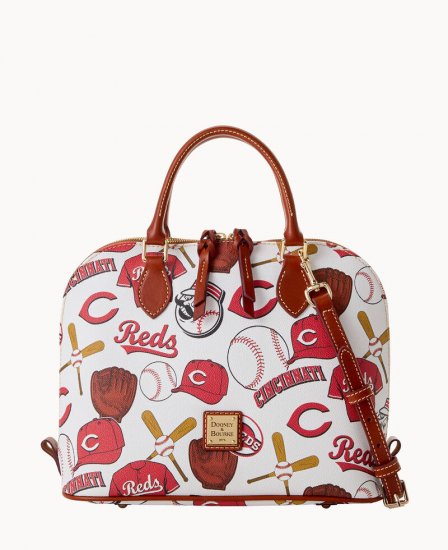 Dooney MLB Reds Zip Zip Satchel REDS ID-z92loZmz - Click Image to Close