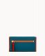 Dooney Pebble Grain Continental Clutch Teal ID-9x42TIws