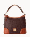 Dooney Ostrich Hobo Espresso ID-rihkWU1E