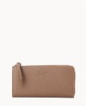 Dooney Henrys Zip Clutch Taupe ID-nwoRwRGi