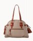 Dooney Pebble Grain Domed Satchel Taupe ID-MsBvJJiE