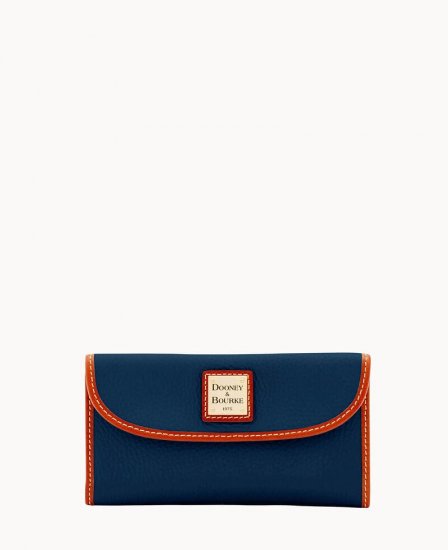 Dooney Pebble Grain Continental Clutch Midnight Blue ID-qqaJlVQa - Click Image to Close