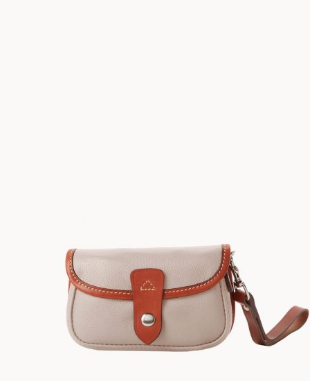 Dooney Oncour Twist Flap Wristlet Oyster ID-J7kAyNCu - Click Image to Close