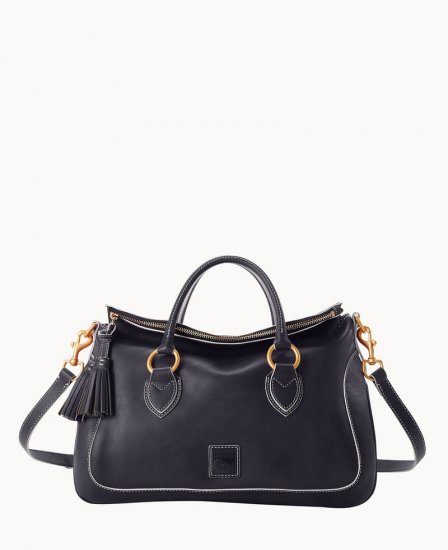 Dooney Florentine Large Satchel Navy ID-VfE0YJ4Q - Click Image to Close