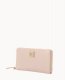 Dooney Saffiano Large Zip Around Wristlet Blush ID-0FzKD0xw