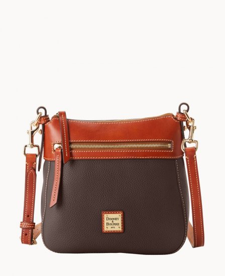 Dooney Pebble Grain Crossbody 25 Brown Tmoro ID-a43PAdeP - Click Image to Close