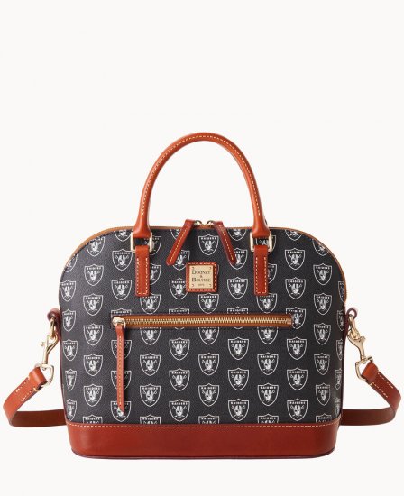 Dooney NFL Raiders Domed Zip Satchel Raiders ID-WYkiwQDK - Click Image to Close