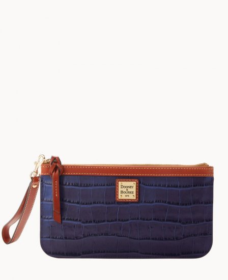 Dooney Oakdale Clutch Wristlet Midnight Blue ID-3bz5ZH3n - Click Image to Close