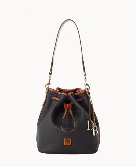 Dooney Pebble Grain Drawstring Black ID-yWwATsYX - Click Image to Close