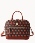 Dooney NFL Browns Domed Zip Satchel Browns ID-ziUF95UI