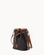 Dooney Pebble Grain Small Drawstring Black ID-mXxftiW9