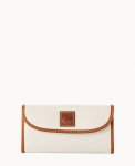 Dooney Pebble Grain Continental Clutch White ID-uKweJos2