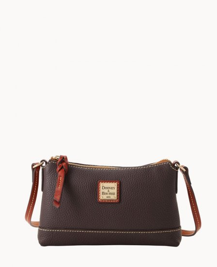 Dooney Pebble Grain Izzy Bag Brown Tmoro ID-qVYDZTjt - Click Image to Close