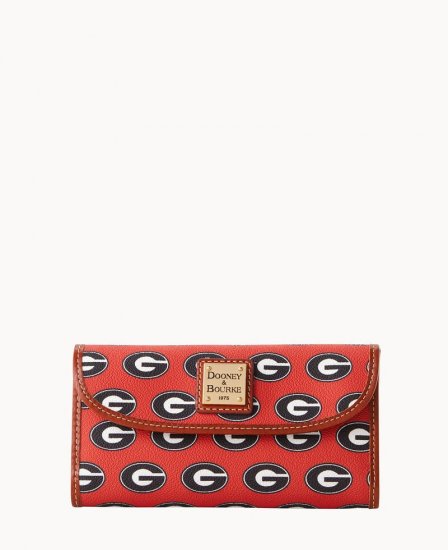 Dooney Collegiate Georgia Cont Clutch U OF GEORGIA ID-7kDAkvlH - Click Image to Close