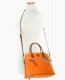 Dooney Pebble Grain Large Domed Satchel Clementine ID-NwNSeUvj