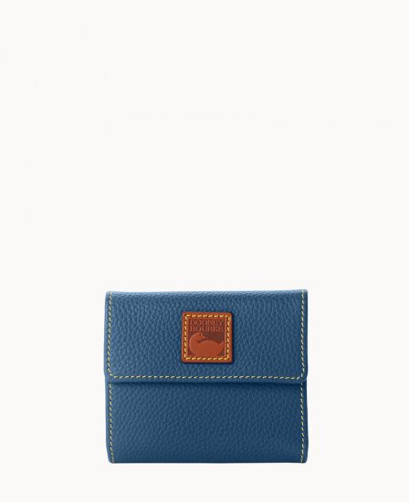 Dooney Pebble Grain Small Flap Credit Card Wallet Jeans ID-A6t6BVMX - Click Image to Close