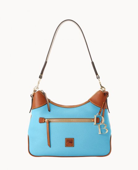 Dooney Pebble Grain Hobo Sky Blue ID-x6N22r2L - Click Image to Close