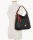 Dooney Ostrich Twist Strap Hobo Black ID-n1ElF7W5