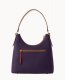 Dooney Pebble Grain Hobo Plum Wine ID-9CSKFa9j