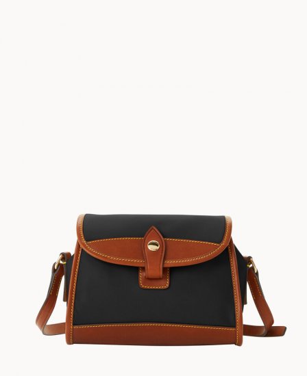 Dooney Wayfarer Flap Crossbody Black ID-6is6PAmz - Click Image to Close