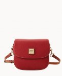 Dooney Pebble Grain Saddle Bag Red ID-S4VdVdkd