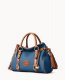 Dooney All Weather Leather 3.0 Satchel 30 Denim ID-cEolJuHB