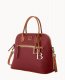 Dooney Pebble Grain Large Domed Satchel Wine ID-VlJDmgou