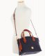 Dooney Pebble Grain Trina Satchel Midnight Blue ID-FyurcPlY