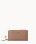 Dooney Henrys Medium Zip Around Wristlet Taupe ID-jwGffqSu