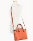 Dooney Pebble Grain Domed Satchel Coral ID-A3BF3jbm