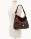 Dooney Pebble Grain Twist Strap Hobo Brown Tmoro ID-HqBTLOpB