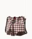 Dooney Houndstooth Crossbody Drawstring Brick ID-N4jTyh1a