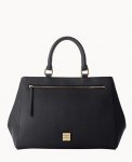 Dooney Saffiano Zip Satchel Black ID-gCLjDZlp