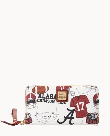 Dooney Collegiate Alabama Large Zip Around Wristlet Alabama ID-Vv4qfY41 - Click Image to Close