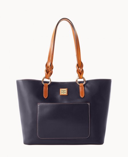 Dooney Wexford Leather Tammy Tote Midnight Blue ID-PjXXfA8Z - Click Image to Close