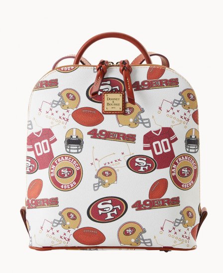 Dooney NFL 49ers Zip Pod Backpack 49ERS ID-EkCg4wSS - Click Image to Close