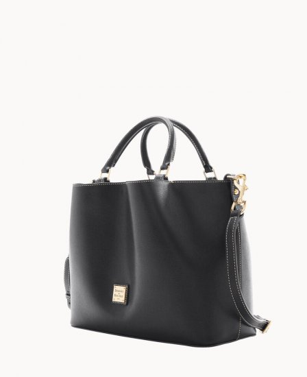 Dooney Saffiano Large Barlow Black ID-Ow7cyTNo - Click Image to Close