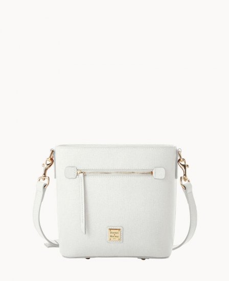 Dooney Saffiano Small Zip Crossbody Off White ID-Ad0FZd0m - Click Image to Close