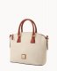 Dooney Pebble Grain Domed Satchel Bone ID-dXh4sBUi