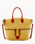 Dooney Nylon Large Pocket Satchel Khaki ID-J9YC2qxR