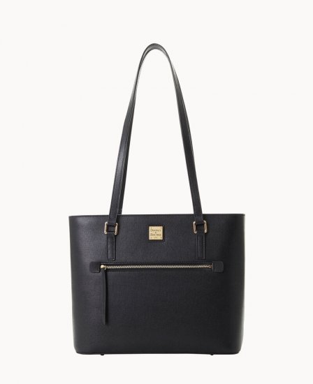 Dooney Saffiano Shopper Black ID-rNX2cEX5 - Click Image to Close