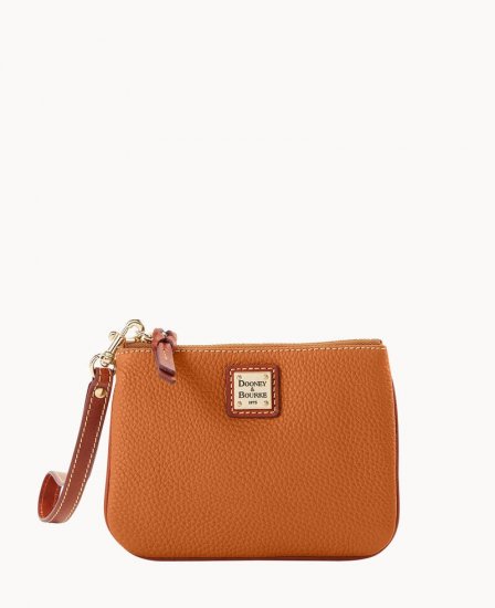 Dooney Pebble Grain Stadium Wristlet French Caramel ID-vdbsHVoK - Click Image to Close