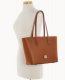 Dooney Pebble Grain Tote With Medium Wristlet Caramel ID-SK4AihRF